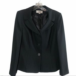 Le Suit collared button down classy black staple blazer